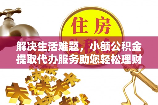 台儿庄解决生活难题，小额公积金提取代办服务助您轻松理财