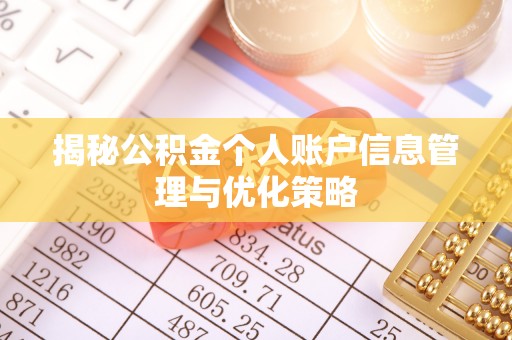 台儿庄揭秘公积金个人账户信息管理与优化策略