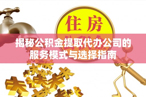 台儿庄揭秘公积金提取代办公司的服务模式与选择指南