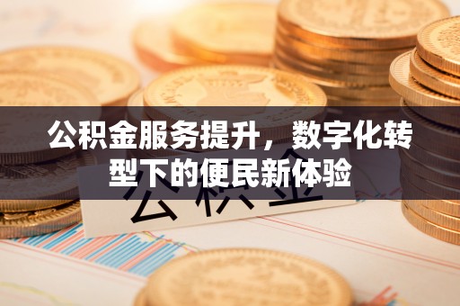 台儿庄公积金服务提升，数字化转型下的便民新体验