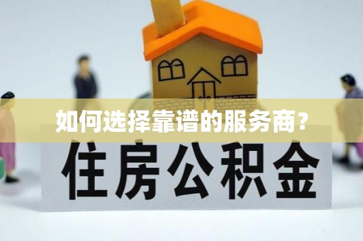 台儿庄如何选择靠谱的服务商？