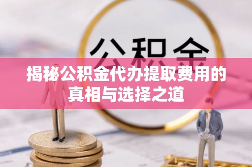 台儿庄揭秘公积金代办提取费用的真相与选择之道