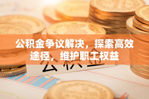 台儿庄公积金争议解决，探索高效途径，维护职工权益