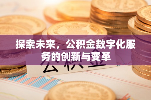 台儿庄探索未来，公积金数字化服务的创新与变革