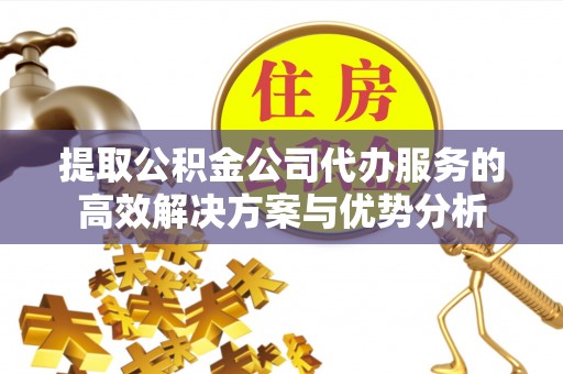 台儿庄提取公积金公司代办服务的高效解决方案与优势分析