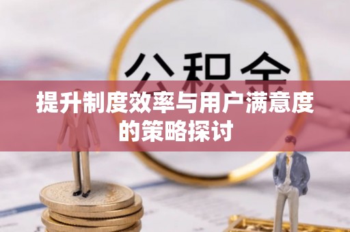 台儿庄提升制度效率与用户满意度的策略探讨